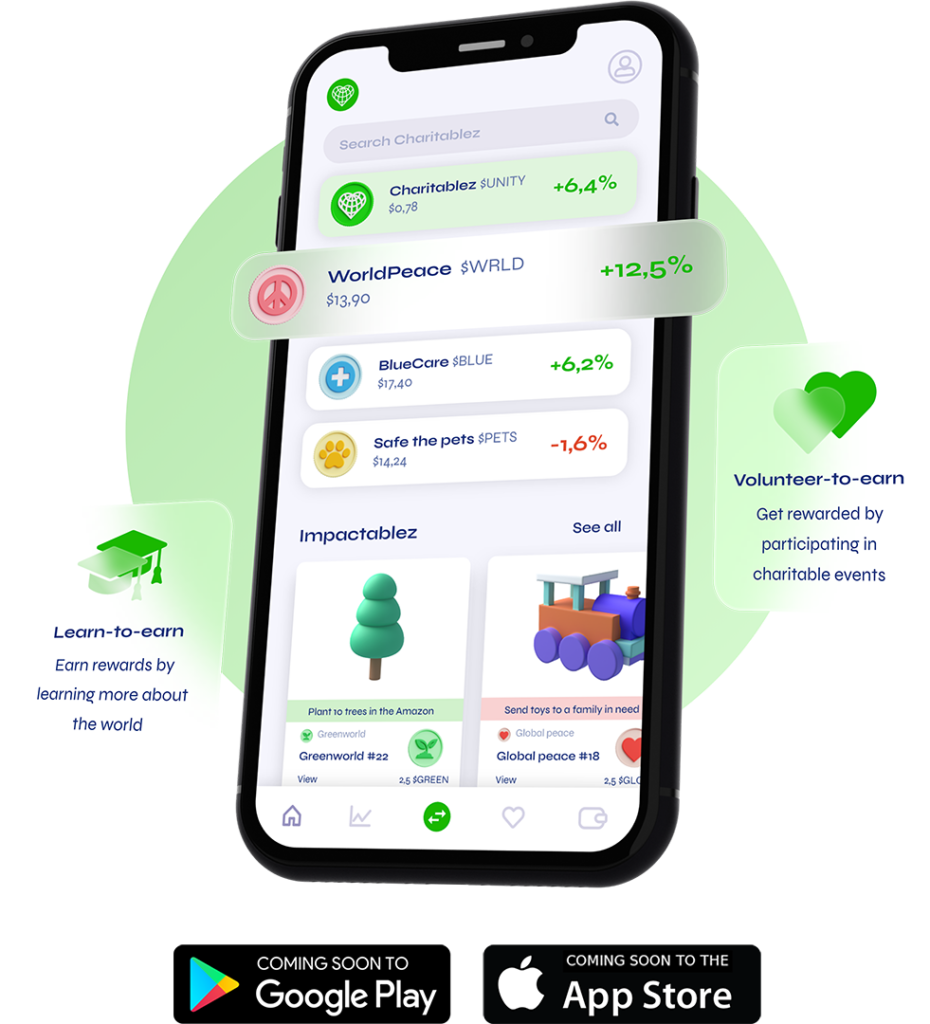 Charitablez App features